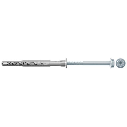 Дюбель фасадный 10x80 Fischer SXRL FUS с шестигр. гол. и пресс-шайбой (4 шт) - пакет картинка фото 2