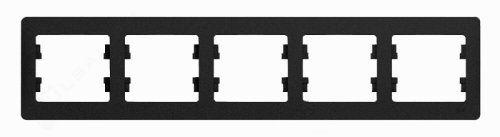 Рамка горизонтальная Systeme Electric Glossa 5-м. антрацит фото фото 2 Рамка горизонтальная Systeme Electric Glossa 5-м. антрацит картинка фото 2