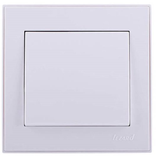 Переключатель с рамкой Lezard Rain 1-к. проходной белый фото фото 2 Переключатель с рамкой Lezard Rain 1-к. проходной белый картинка фото 2