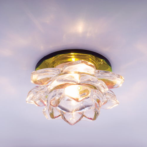 Светильник встраиваемый Италмак Bohemia 220 16 72 G9 65мм/60Вт огран стекло/мультиколор картинка 