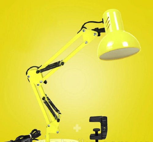 Светильник настольный ЛОН MT2001 A/C 220В 60Вт Желтая/подставка+струбцина фото Светильник настольный ЛОН MT2001 A/C 220В 60Вт Желтая/подставка+струбцина картинка