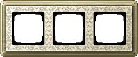 Рамка универсальная Gira ClassiX Art 3-м. бронза/кремовый