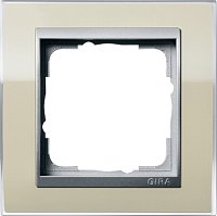 Рамка универсальная Gira Event Clear 1-м. песочный/алюминий