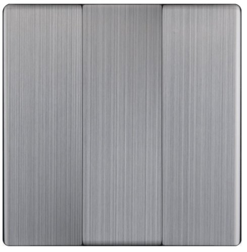 Лицевая панель Werkel для 3-кл. выключателя глянцевый никель картинка фото 2