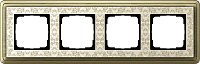 Рамка универсальная Gira ClassiX Art 4-м. бронза/кремовый