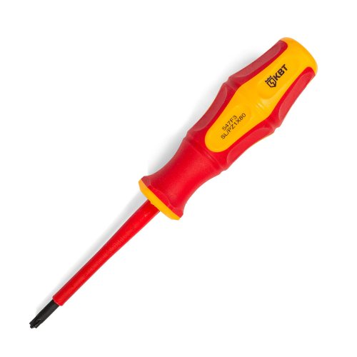 Отвертка диэлектрическая КВТ Профи PZ/FL1х80 79778  картинка фото 2