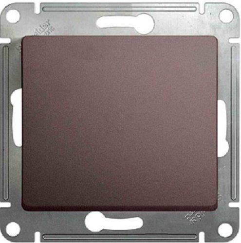 Выключатель без рамки Systeme Electric Glossa 1-кл. баклажан картинка фото 2