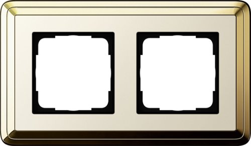 Рамка универсальная Gira ClassiX 2-м. латунь/кремовый фото Рамка универсальная Gira ClassiX 2-м. латунь/кремовый картинка