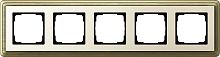 Рамка универсальная Gira ClassiX 5-м. бронза/кремовый картинка