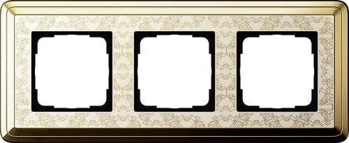 Рамка универсальная Gira ClassiX Art 3-м. латунь/кремовый фото Рамка универсальная Gira ClassiX Art 3-м. латунь/кремовый картинка