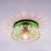 Светильник встраиваемый Италмак Bohemia 220 10 72 G9 65мм/60Вт огран стекло/мультиколор картинка 