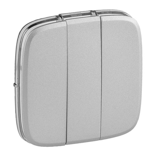 Лицевая панель Legrand Valena Allure для 3-кл. выключателя антрацит картинка фото 2