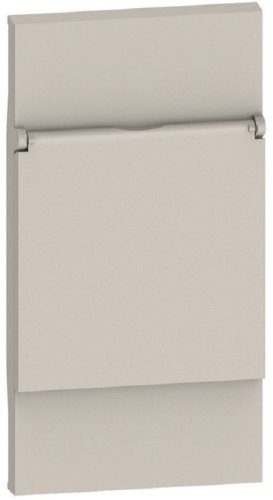 Лицевая панель Legrand BTicino Living Now для 1-м. 2 мод. розетки 220В с кышкой песочный картинка