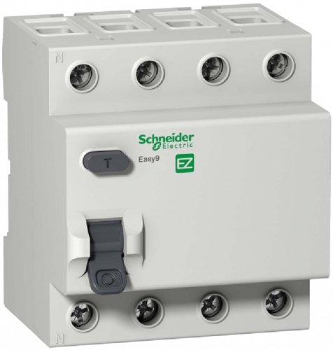 Выключатель дифференциального тока УЗО Schneider Electric Easy9 4п 63А 300мА 4,5кА тип AC фото фото 2 Выключатель дифференциального тока УЗО Schneider Electric Easy9 4п 63А 300мА 4,5кА тип AC картинка фото 2