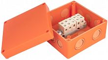 Коробка огнестойкая EKF PROxima 126x126x74мм под винт 5x10мм IP66 оранжевый