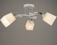 Люстра потолочная трехрожковая  Мелодия Света Е27 220В Белый/хром картинка 