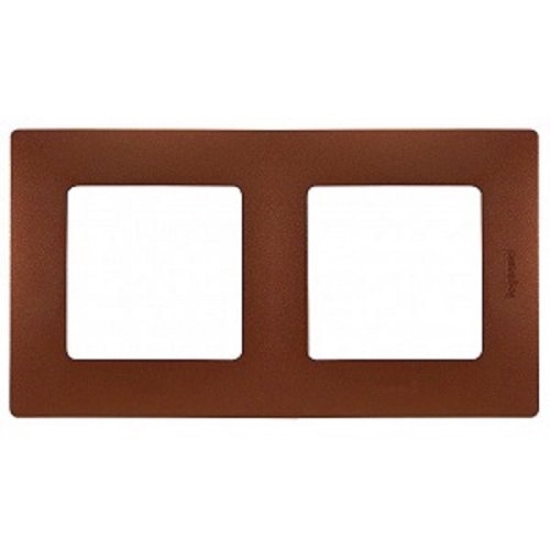 Рамка универсальная Legrand Etika 2-м. какао  картинка фото 2