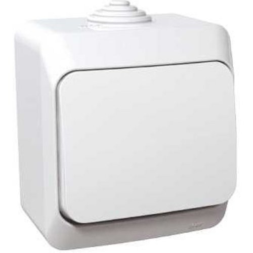 Выключатель накладной Systeme Electric Этюд 1-кл. IP44 белый картинка фото 2