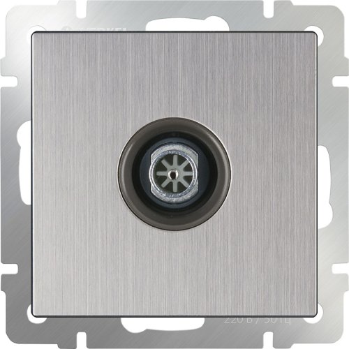 Розетка TV Оконечная без рамки Werkel 1-м. глянцевый никель картинка фото 2