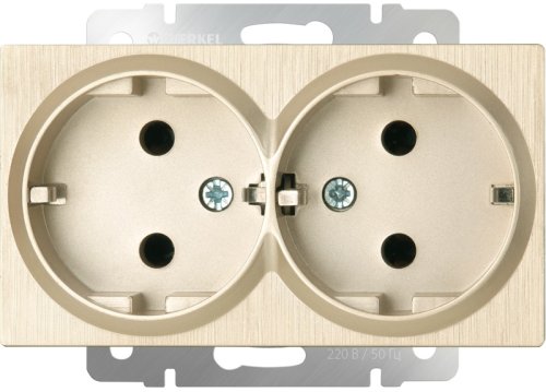 Розетка с заземлением без рамки Werkel 1-м. 2-мод. шампань рифленый фото фото 2 Розетка с заземлением без рамки Werkel 1-м. 2-мод. шампань рифленый картинка фото 2