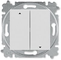 Выключатель жалюзи без фиксации без рамки ABB EPJ Levit 2-кл. серый/белый картинка