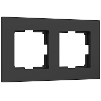 Рамка универсальная Werkel Slab 2-м. черный матовый картинка