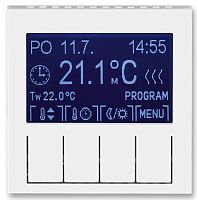 Терморегулятор электронный с датчиком без рамки ABB EPJ Levit 0С +45С белый/ледяной картинка