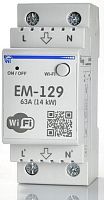 Реле напряжения с функцией Wi-Fi счетчика электроэнергии на DIN-рейку НовАтек-Электро ЕМ-129 картинка