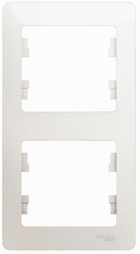 Рамка вертикальная Systeme Electric Glossa 2-м. перламутр картинка