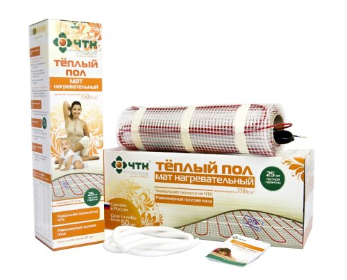 Теплый пол под плитку двухжильный ЧТК МНД-150-1,0-150 1,0м2 (0,5 х2,0м) 150Вт картинка