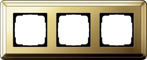 Рамка универсальная Gira ClassiX 3-м. латунь/латунь фото Рамка универсальная Gira ClassiX 3-м. латунь/латунь картинка