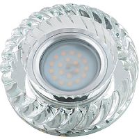 Светильник встраиваемый Fametto/Luciole DLS-L123 GU5.3 GLASSY/CLEAR 70мм/35Вт картинка 