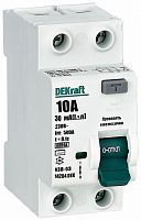 Выключатель дифференциального тока УЗО DeKraft УЗО-03 2п 10А 30мА 6,0кА тип AC картинка