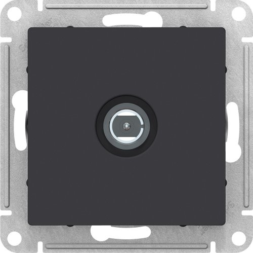 Розетка TV Оконечная без рамки Systeme Electric AtlasDesign 1-м. карбон картинка фото 2