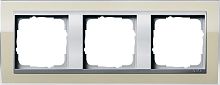 Рамка универсальная Gira Event Clear 3-м. песочный/алюминий картинка