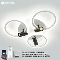 Светильник светодиодный (Люстра) ESTARES SONNE downlight 80W 4R-APP-582x115-BLACK/WHITE/WHITE-220-IP картинка 