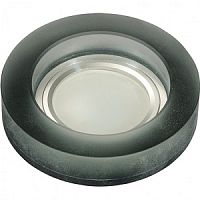 Светильник встраиваемый Fametto/Luciole DLS-L110 GU5.3 CHROME/MATT BLACK 65мм/35Вт+1Вт картинка 