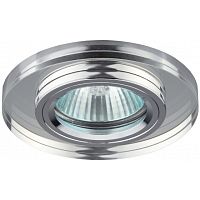 Светильник Эра DK7 CH/WH декор стекло MR16 12В 50Вт Хром/зеркальный картинка 