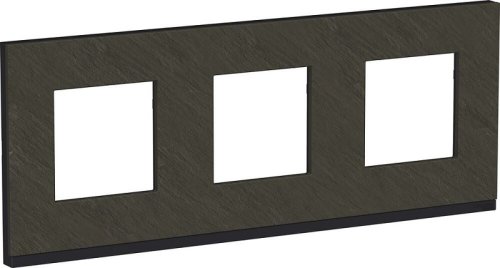 Рамка горизонтальная Schneider Electric Unica Studio Pure 3-м. камень/антрацит фото Рамка горизонтальная Schneider Electric Unica Studio Pure 3-м. камень/антрацит картинка