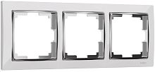 Рамка универсальная Werkel Snabb 3-м. белый/хром картинка