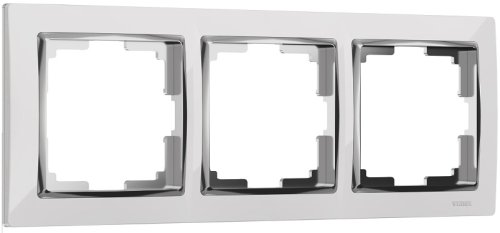 Рамка универсальная Werkel Snabb 3-м. белый/хром картинка