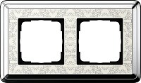 Рамка универсальная Gira ClassiX Art 2-м. хром/кремовый