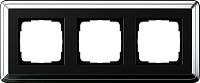 Рамка универсальная Gira ClassiX 3-м. хром/черный