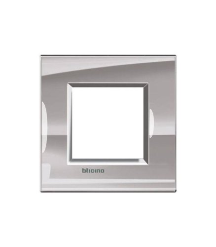 Рамка прямоугольная Legrand BTicino LivingLight 2 мод Никель  картинка фото 2