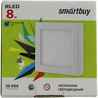 Светильник светодиодный накладной Square SDL Smartbuy LED 220В 8Вт 5000К IP20 Квадрат/Металл картинка 