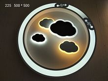 Светильник светодиодный (Люстра) Мелодия Света Облака 225/500*500-75W картинка 