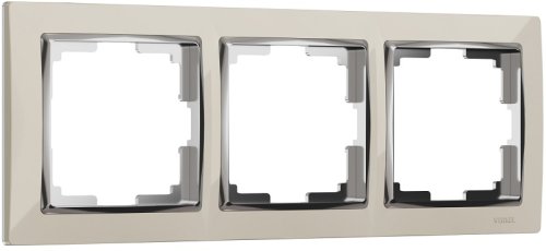 Рамка универсальная Werkel Snabb 3-м. слоновая кость/хром фото Рамка универсальная Werkel Snabb 3-м. слоновая кость/хром картинка