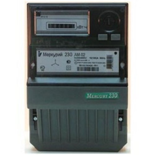 Счетчик электроэнергии 3Ф однотарифный Меркурий 230 AМ-01 60/5 Т1 D 230/400В ОУ картинка фото 2