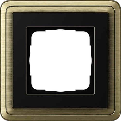 Рамка универсальная Gira ClassiX 1-м. бронза/черный фото Рамка универсальная Gira ClassiX 1-м. бронза/черный картинка