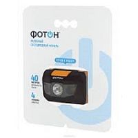 Фонарь налобный Фотон SH-500 1Вт 3хLR03 (ААА) Черный/белый картинка 